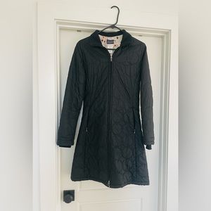 Patagonia three-quarter length women’s puffer jacket